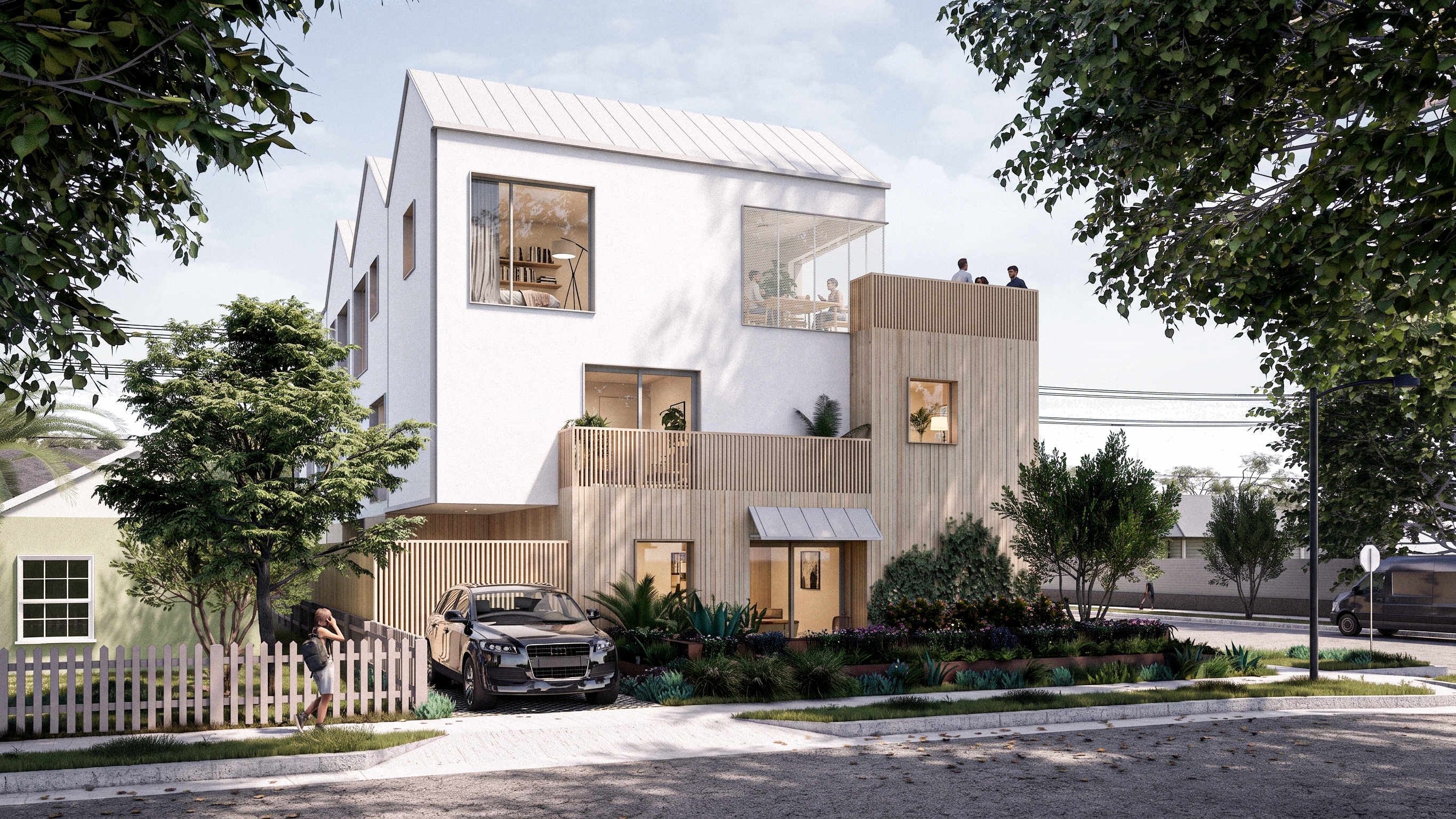Exterior rendering of Delaware House